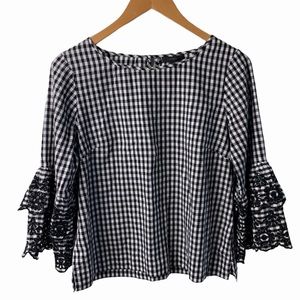 J Crew Gingham Blouse